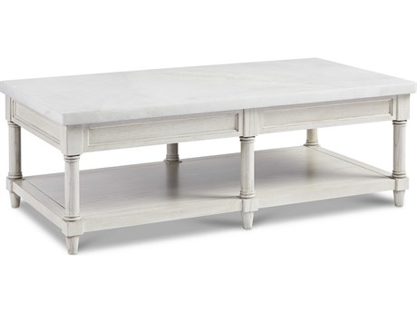 Sherrill Occasional Fox Hollow Rectangular Marble Coffee Table