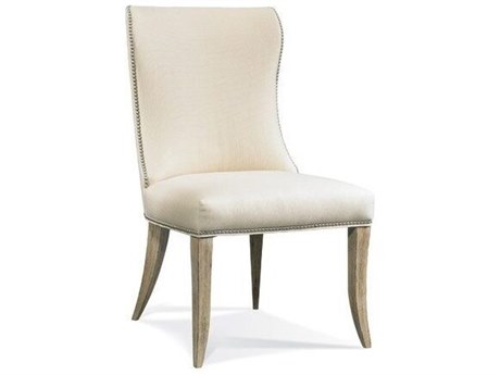 Sherrill Occasional Casual Solid Wood Brown Upholstered Armless Dining Chair