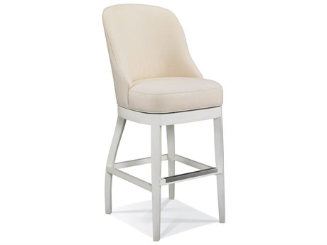 Sherrill Occasional Custom Chair Upholstered Swivel Solid Wood Swivel Bar Stool