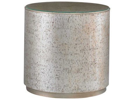 Sherrill Occasional Masterpiece Round Cork Drum Side Table