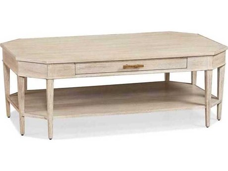 Sherrill Occasional Fulton Rectangular Wood Earth Grey Champagne Textured Cocktail Table