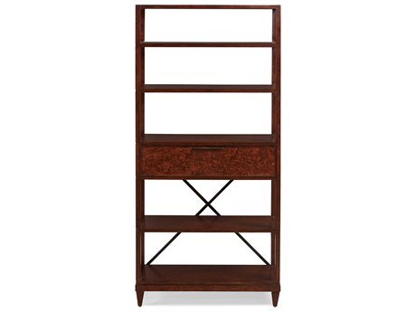 Sherrill Occasional Kinsey Mappa Burl Bookcase