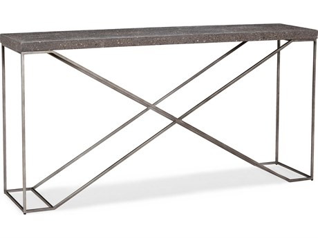 Sherrill Occasional Nerani Rectangular Metal Dark Pewter Console Table
