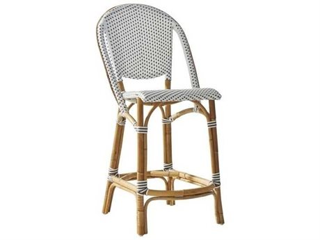 Sika Design Alu Affaire Aluminum White Sofie Stackable Bar Stool in White/Cappuccino Dots