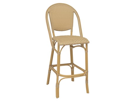 Sika Design Alu Affaire Aluminum Wicker Bar Stool