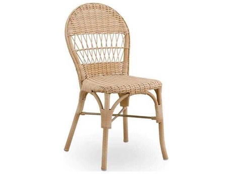 Sika Design Georgia Garden Aluminum Natural Ofelia Stackable Dining Side Chair
