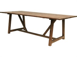 Sika Design Teak Natural Brown George 94''W x 39''D Rectangular Dining Table