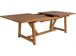 Sika Design Teak Natural Brown George Extension 78-110''W x 39''D Rectangular Dining Table
