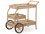 Sika Design Georgia Garden Wicker Antique James Trolley Serving Cart  SIK9690T