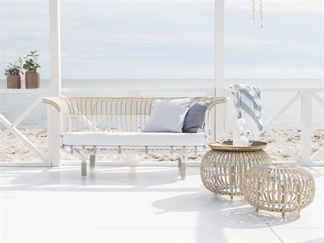 Sika Design Exterior Aluminum Dove White Cushion Belladonna Lounge Set