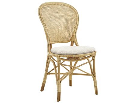 Sika Design Originals Natural Aluminum Wicker Cushion Dining Chair in Youtoo Sand