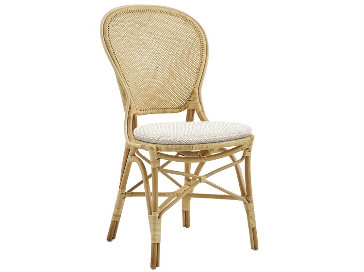 Sika Design Originals Natural Aluminum Wicker Cushion Dining Chair in Youtoo Sand