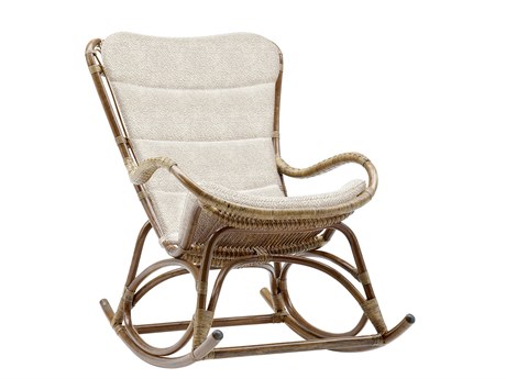 Sika Design Originals Antique Wicker Cushion Lounge Chair in Youtoo Sand