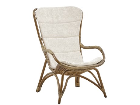 Sika Design Originals Antique Wicker Cushion Lounge Chair in Youtoo Sand