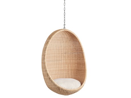 Sika Design Icons Natural Wicker Cushion Swing in Youtoo Sand