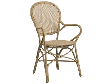 Sika Design Exterior Aluminum Rattan Antique Rossini Dining Arm Chair