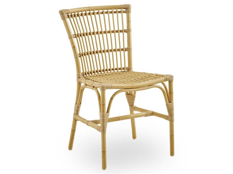 Sika Design Exterior Aluminum Natural Elisabeth Stackable Outdoor Patio Dining Side Chair