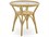 Sika Design Exterior Alumium Rattan Antique Tony 19.7'' Round Glass Top End Table  SIKSDE405AT