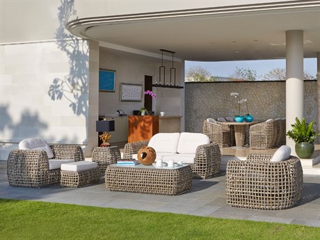 Skyline Design Dynasty Kubu Mushroom Aluminum Cushion Lounge Set