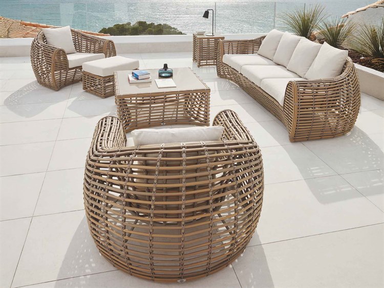 Skyline Design Ruby Kubu Mushroom Aluminum Cushion Lounge Set
