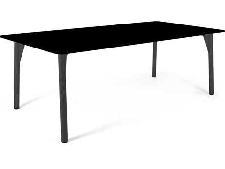 Skyline Design Boston 87''W x 39''D Rectangular Dining Table with Glass
