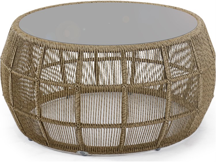 Skyline Design Calixto Patio Coffee Table with Glass