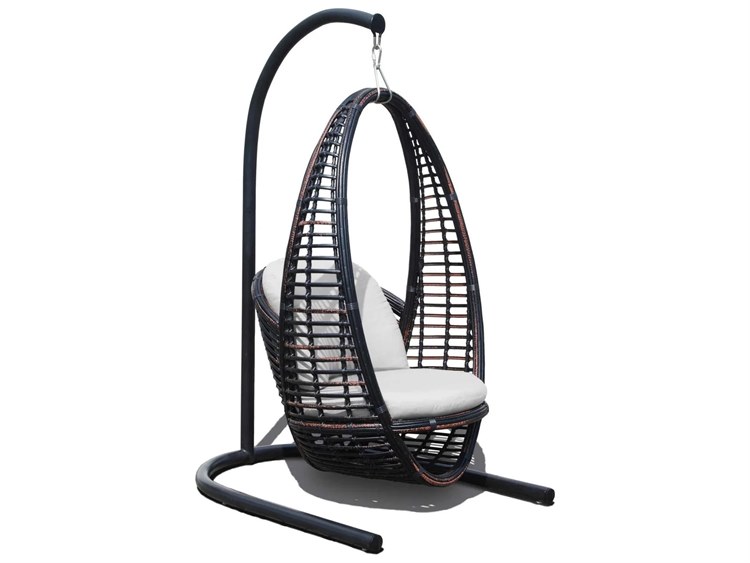 Skyline Design Heri Black Mushroom Aluminum Cushion Swing