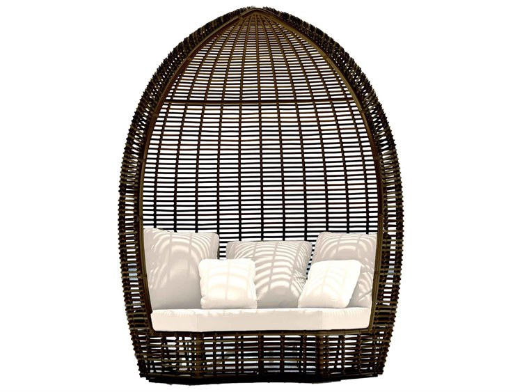 Skyline Design Halo Black Mushroom Aluminum Cushion Lounge Bed