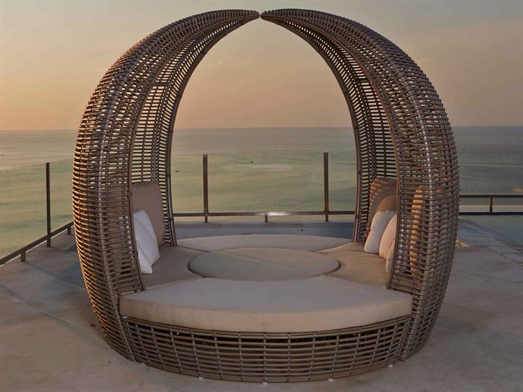 Skyline Design Halo Kubu Mushroom Aluminum Cushion Lounge Bed