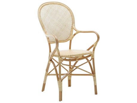 Sika Indoor Originals Rossini Rattan Natural Arm Dining Chair