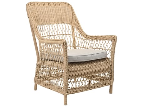 Sika Indoor Georgia Garden Dawn Gray Fabric Accent Chair with Cushion