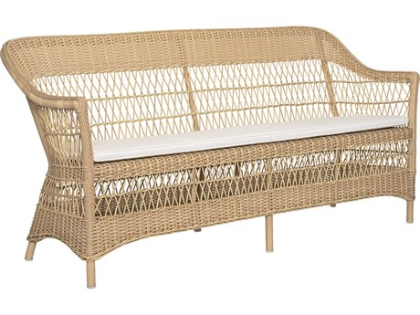 Sika Indoor Georgia Garden Charlot White Upholstered Loveseat