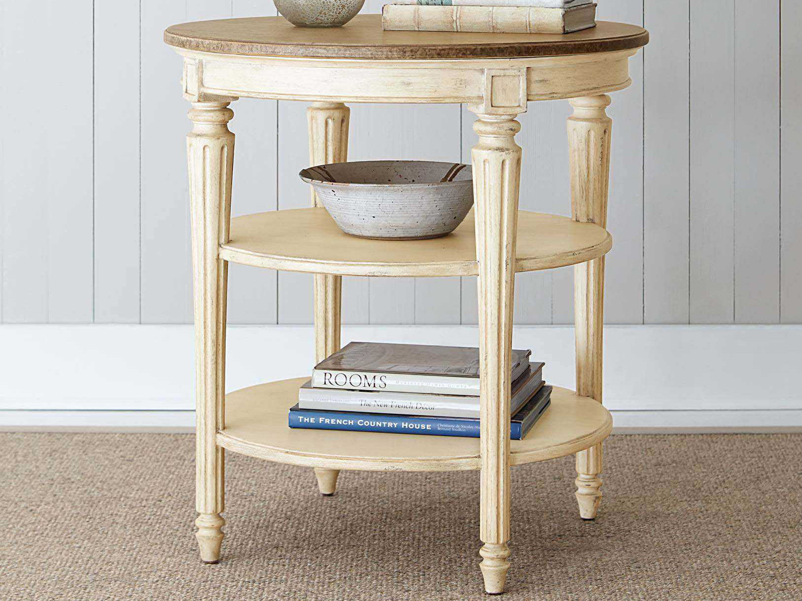 Stanley Furniture European Cottage Vintage White & White Oak 26.5