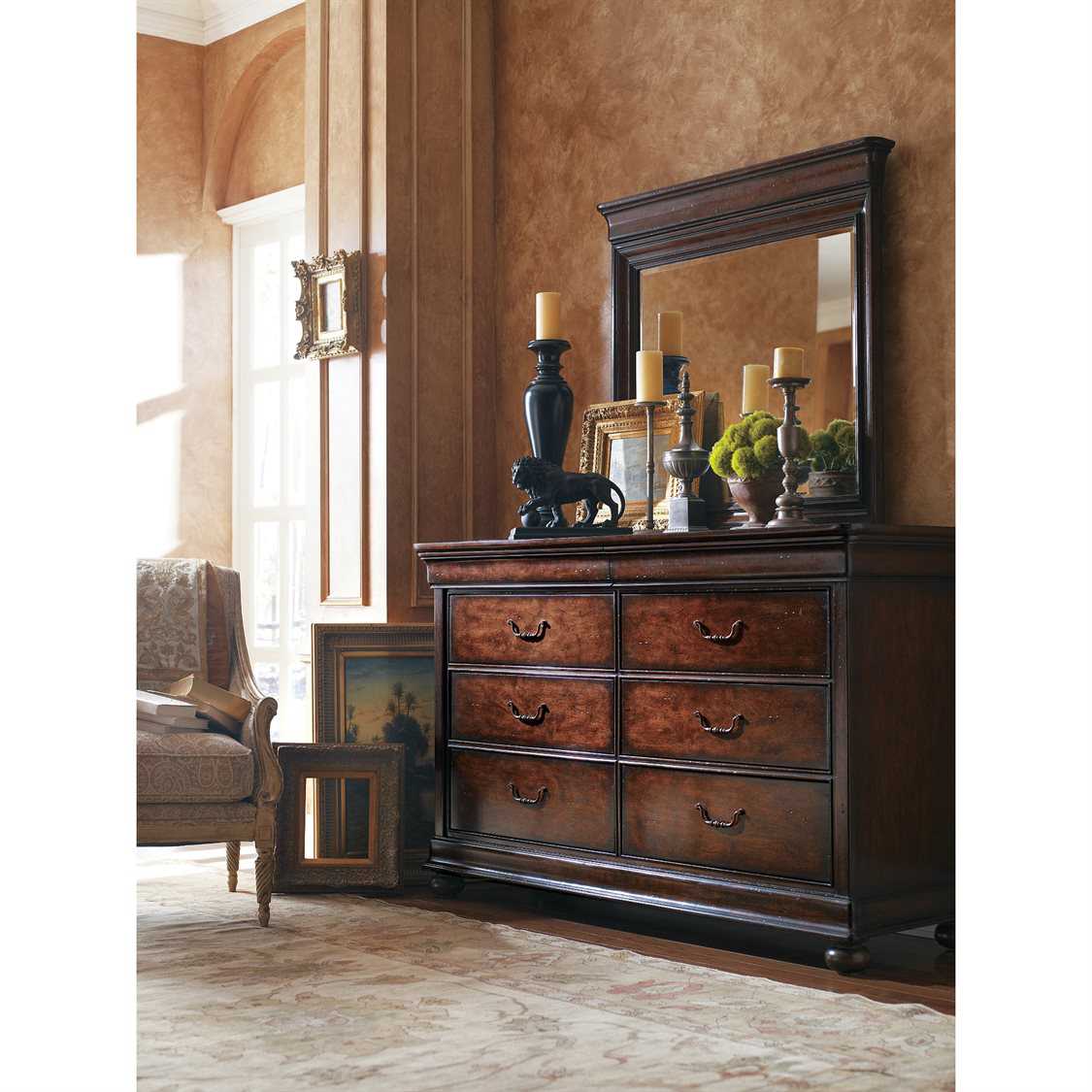 Stanley Furniture Louis Philippe Orleans Double Dresser ...