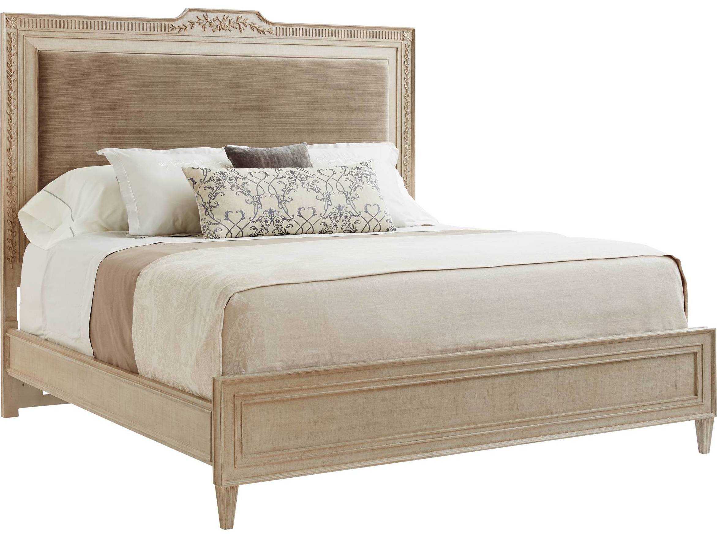 Stanley Furniture Villa Couture Glaze King Alessandra Upholstered