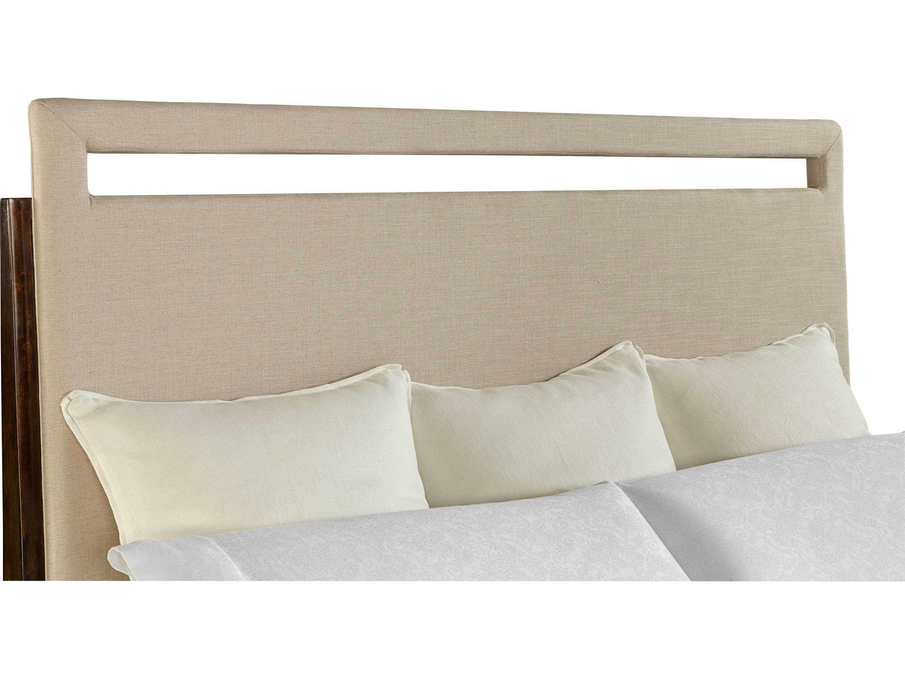 Stanley Furniture Santa Clara Burnished Walnut Queen Upholstered Bed