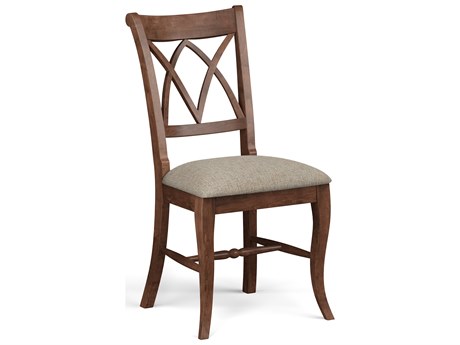 Saloom Emma Beech Wood Beige Upholstered Armless Dining Chair