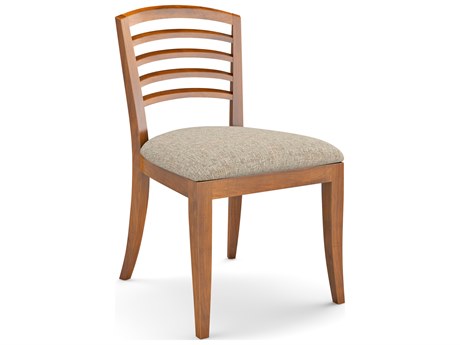 Saloom Campbell Beech Wood Beige Upholstered Armless Dining Chair