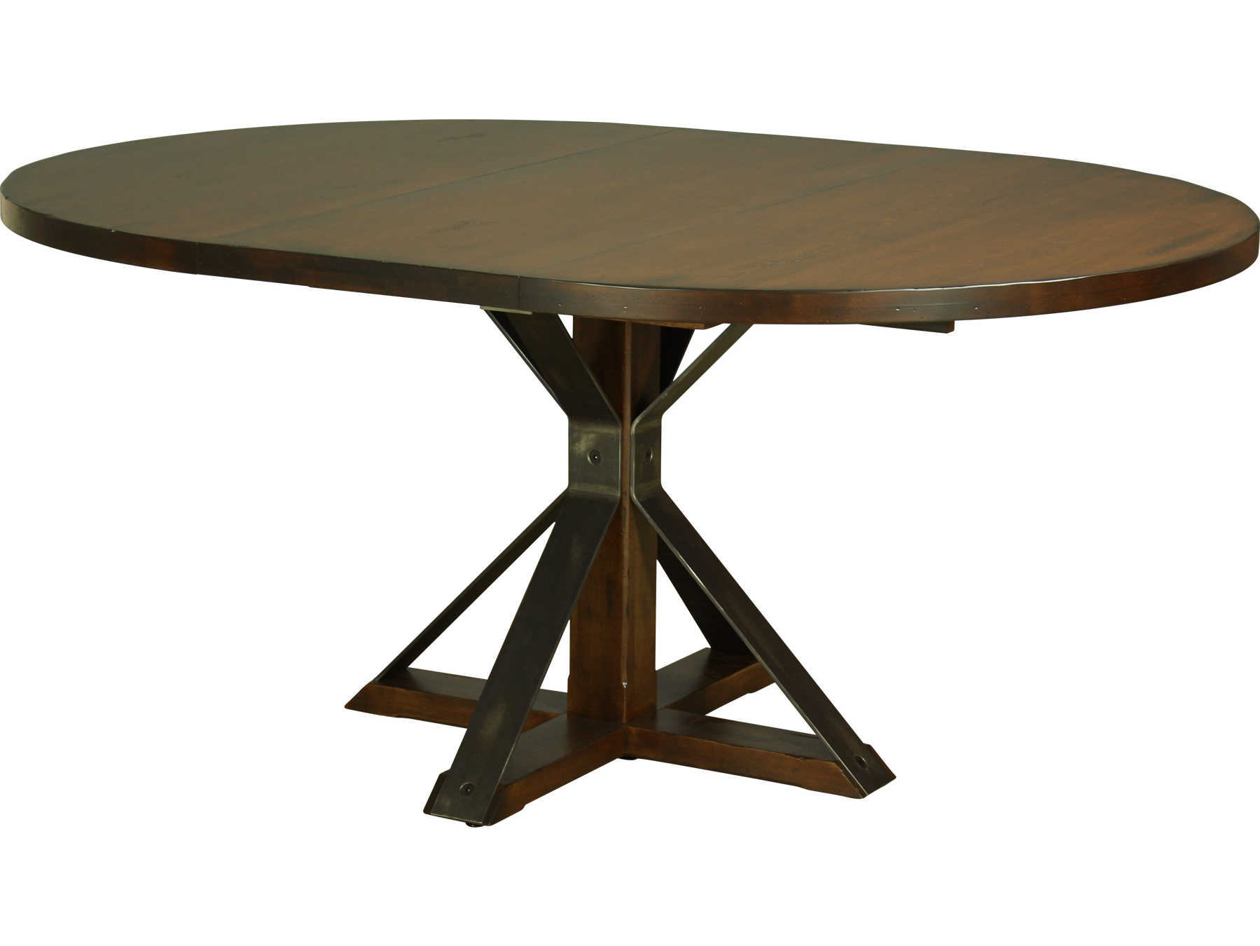Saloom Furniture Oracle 65'' Wide Oval Cambridge Pedestal Dining Table