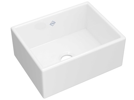 Shaws Shaker White 24" Single Bowl Farmhouse Apron Front Kitchen Sink