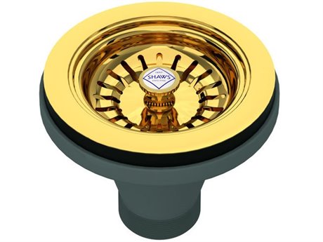 Shaws Unlacquered Brass Basket Strainer