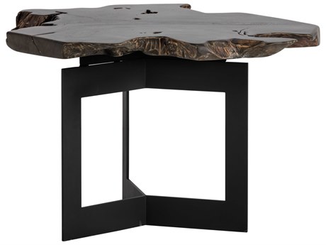 Sunpan Artezia Wyatt Wood Black End Table