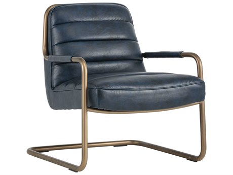 Sunpan Irongate Lincoln Blue Accent Chair