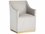 Sunpan Irongate Zane Wheeled 24" Rolling Gray Fabric Accent Chair  SPN102757