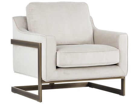 Sunpan Irongate Kalmin Beige Fabric Accent Chair