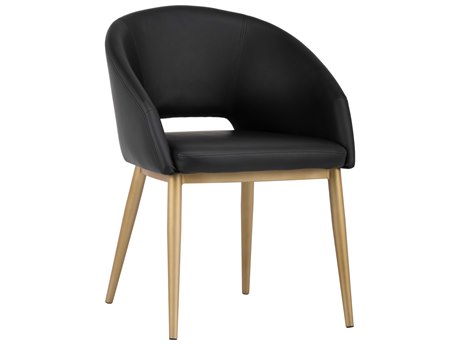 Sunpan Urban Unity Thatcher Black Arm Dining Chair