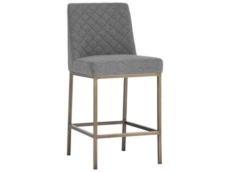 Sunpan 5west 18.5" Leighland Counter Stool Dark Grey