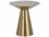 Sunpan Ikon Carmel 19" Round Metal Silver Polished Steel End Table  SPN103009