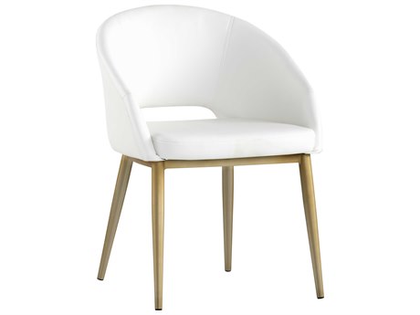 Sunpan Urban Unity Thatcher White Arm Dining Chair