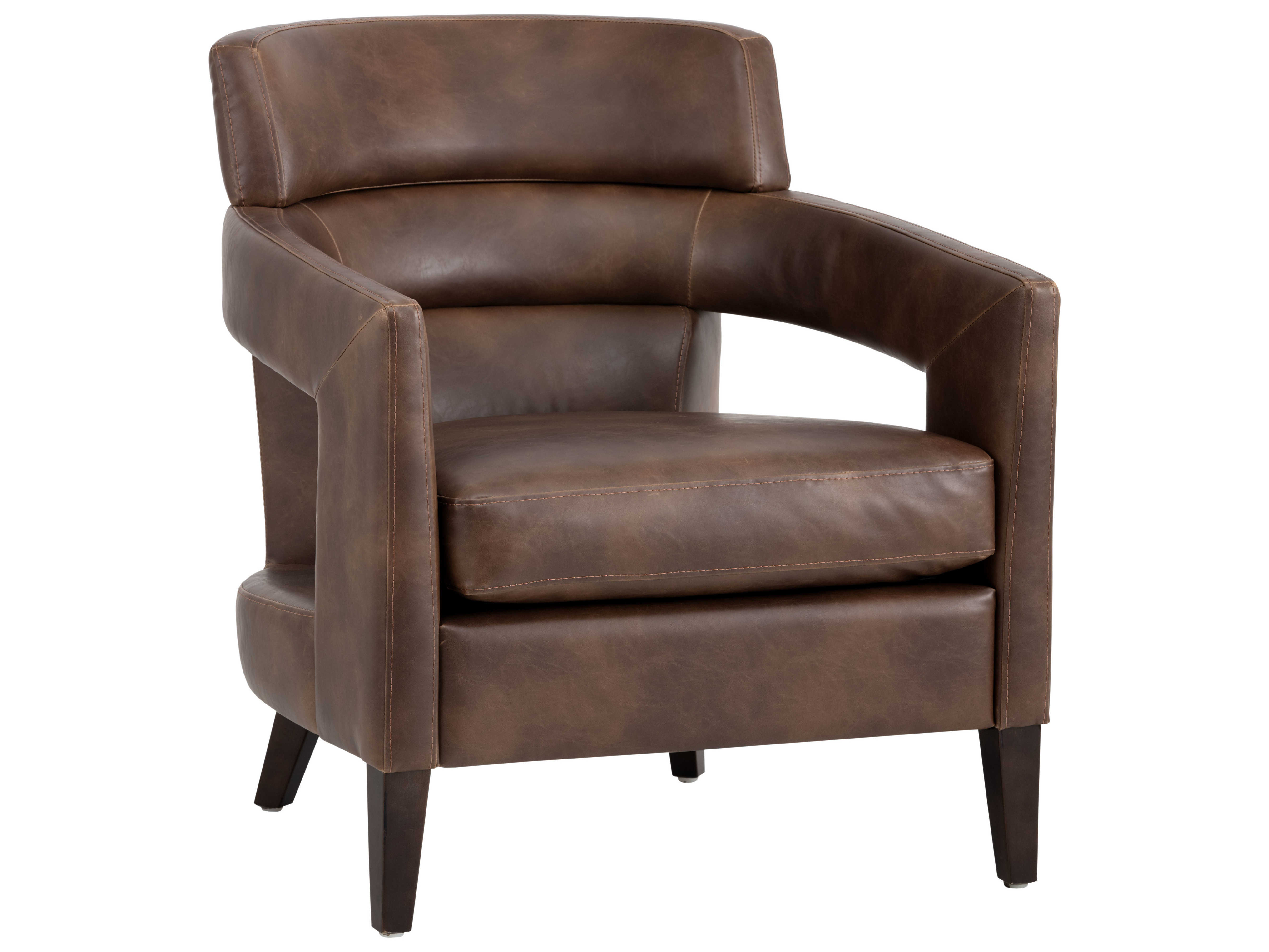 Dark Brown Accent Chairs For Living Room